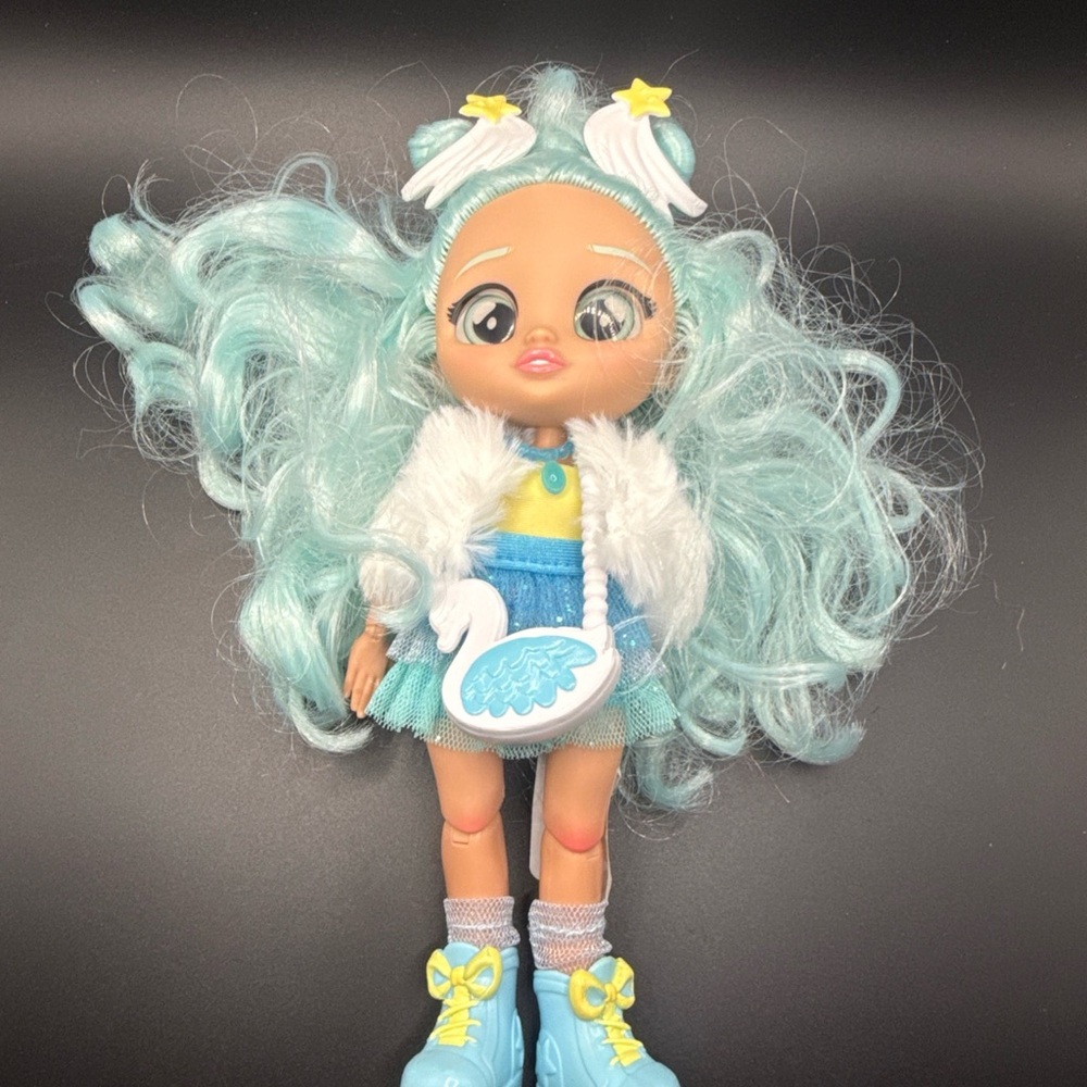Kids Fashion Doll with Aqua Hair and Blue Outfit